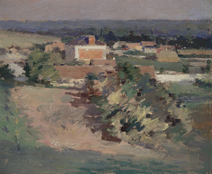 The Red House (1892) - Theodore Robinson Tablo