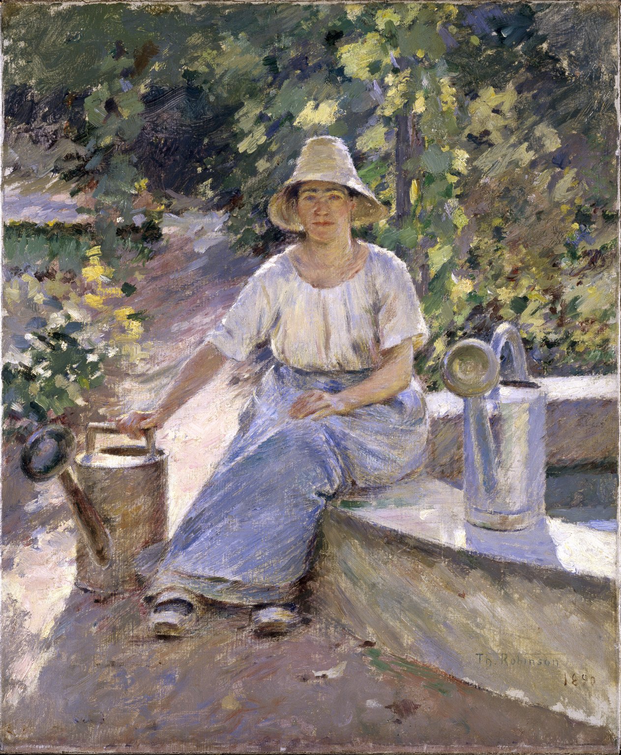 The Watering Pots (1890) - Theodore Robinson Tablo