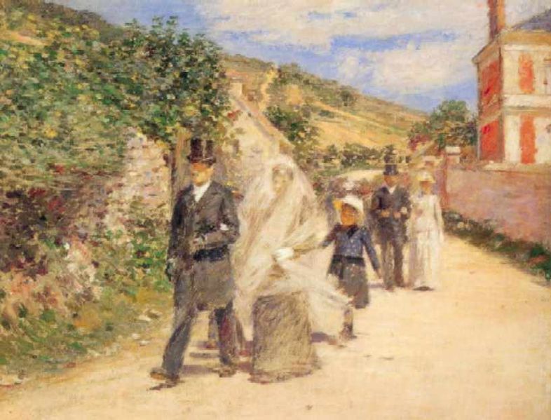 The Wedding March (1892) – Theodore Robinson Tablo