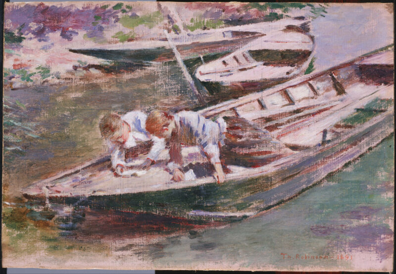 Two in a Boat (1891) - Theodore Robinson Tablo