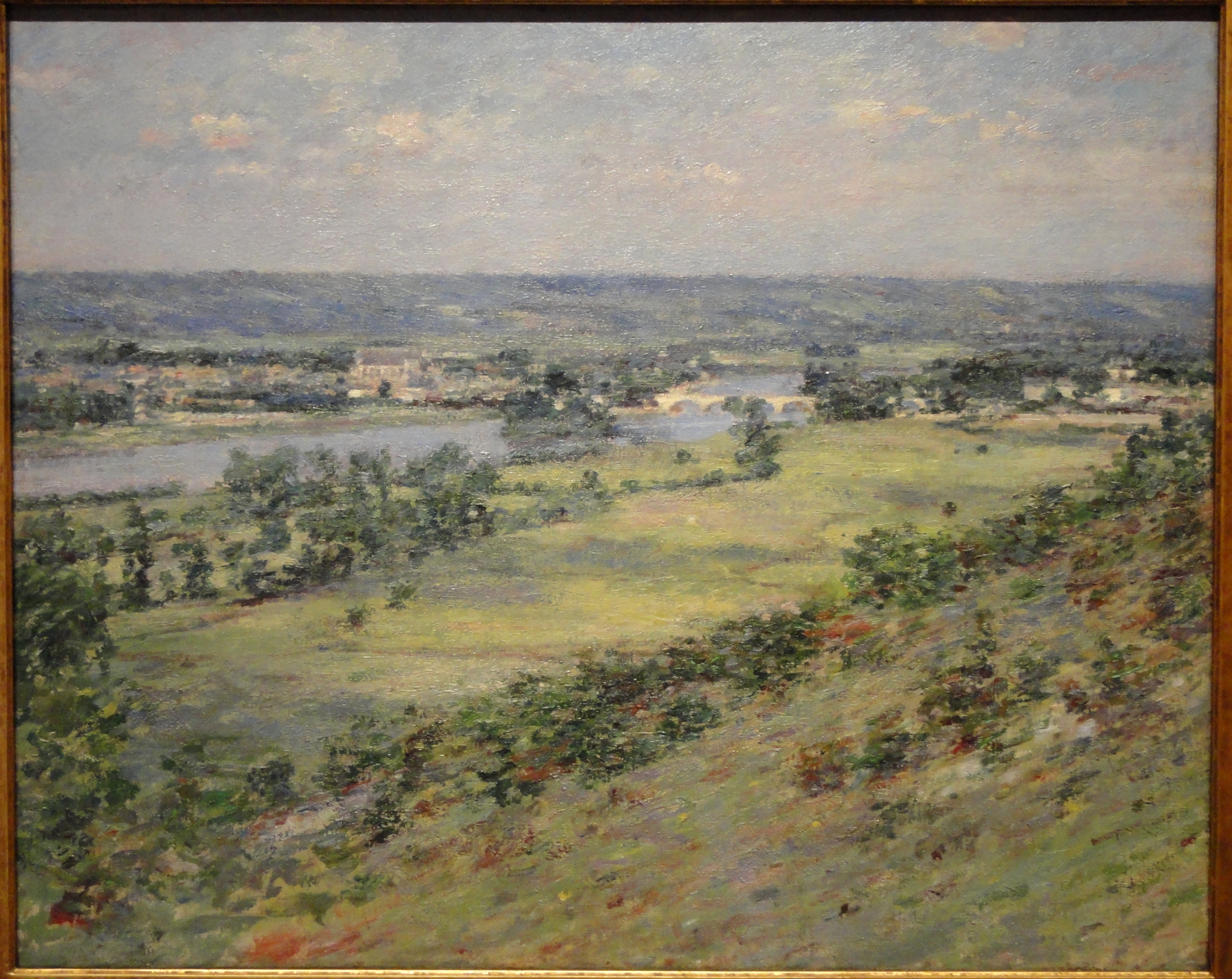 Valley of the Seine, from the Hills of Giverny (1892) - Theodore Robinson Tablo