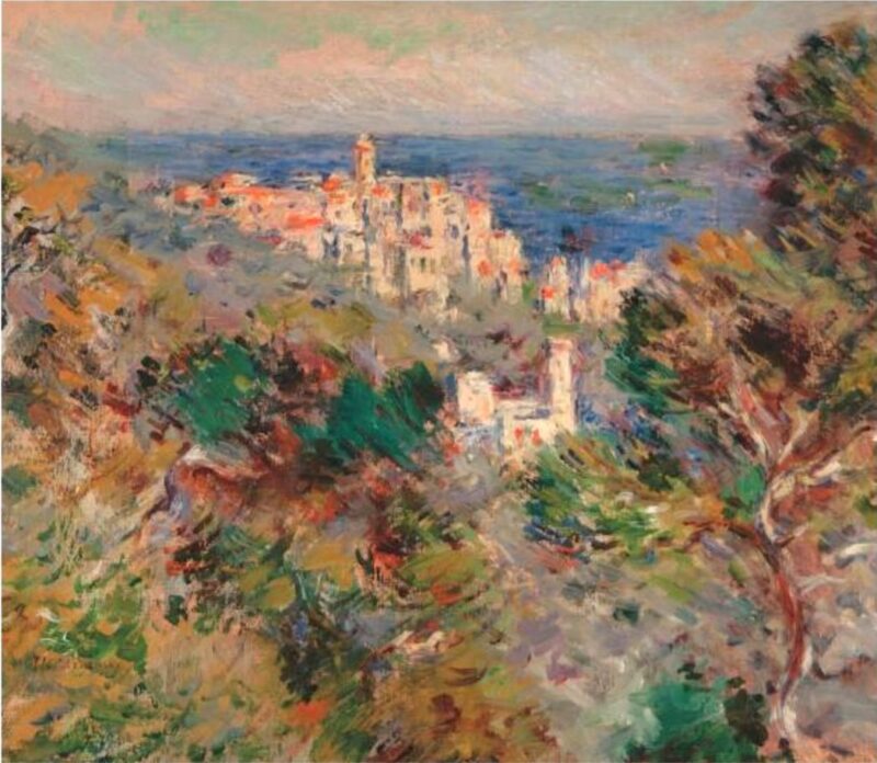 View of Bordighera (1891) - Theodore Robinson Tablo