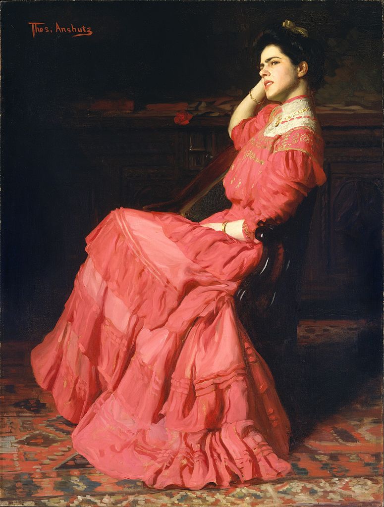 A Rose (1907) - Thomas Pollock Anshutz Tablo