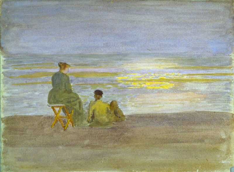 Man and Woman on the Beach (1893) – Thomas Pollock Anshutz Tablo