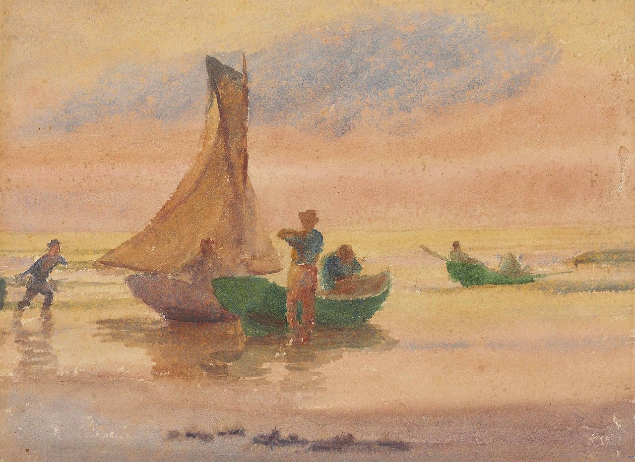 Sunset Glow (recto) (1897) – Thomas Pollock Anshutz Tablo