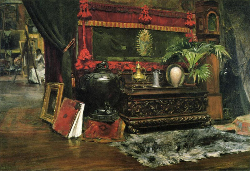A Corner of My Studio (1895) – William Merritt Chase Tablo