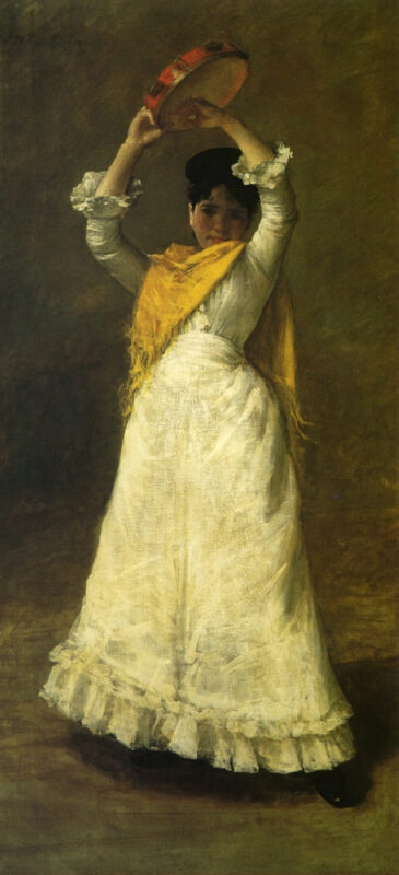 A Madrid Dancing Girl (1886) - William Merritt Chase Tablo