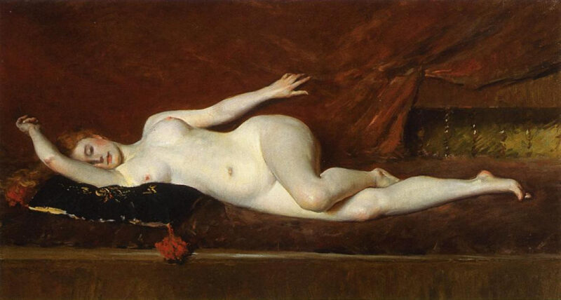 A Study in Curves (1890) - William Merritt Chase Tablo