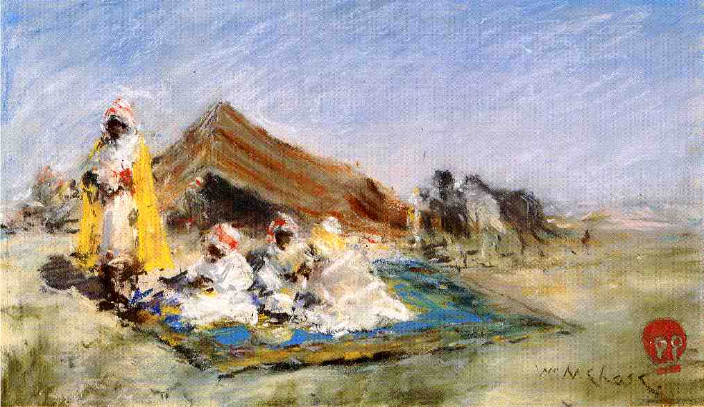 Arab Encampment (1883) - William Merritt Chase Tablo