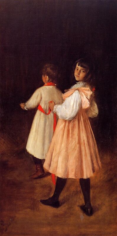 At Play (1895) - William Merritt Chase Tablo
