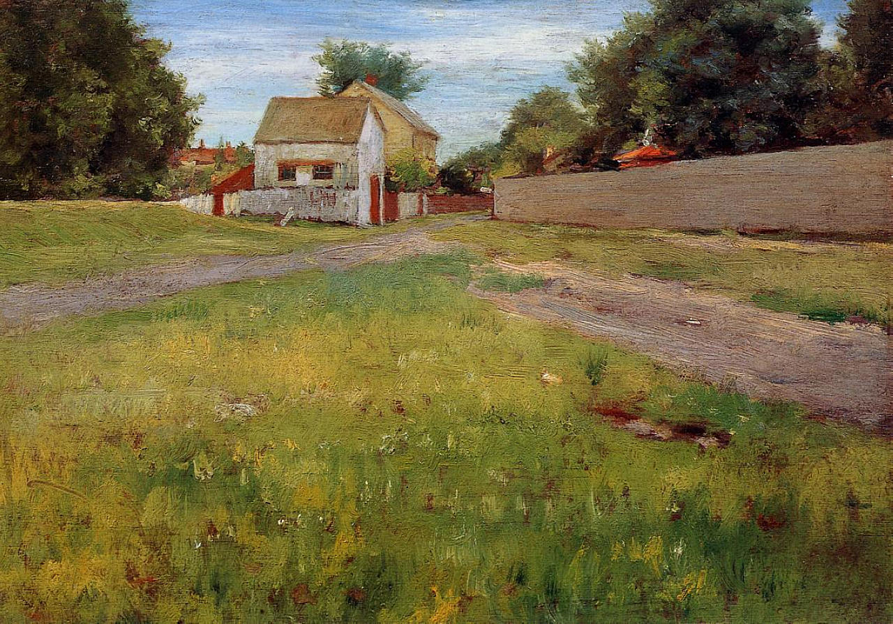Brooklyn Landscape (1886) - William Merritt Chase Tablo