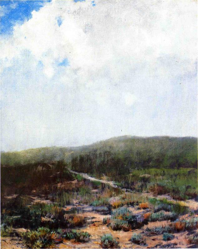 Dunes at Shinnecock - William Merritt Chase Tablo