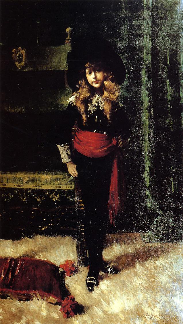 Elsie Leslie Lyde as Little Lord Fauntleroy (1889) – William Merritt Chase Tablo