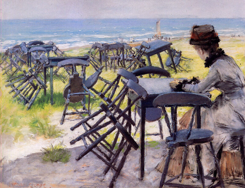 End of the season Sun (1884) - William Merritt Chase Tablo