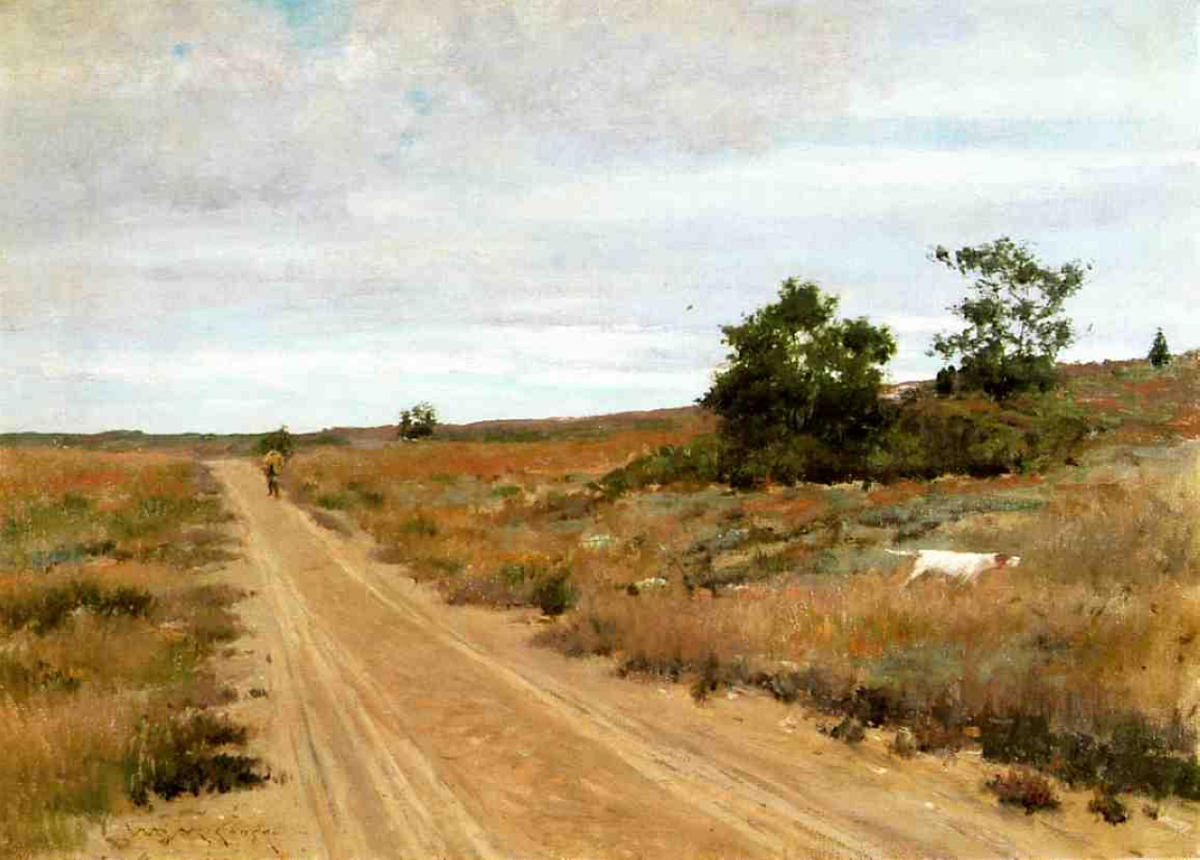 Hunting Game in Shinnecock Hills (1895) - William Merritt Chase Tablo