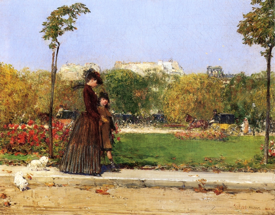 In the Park, Paris (1889) – William Merritt Chase Tablo