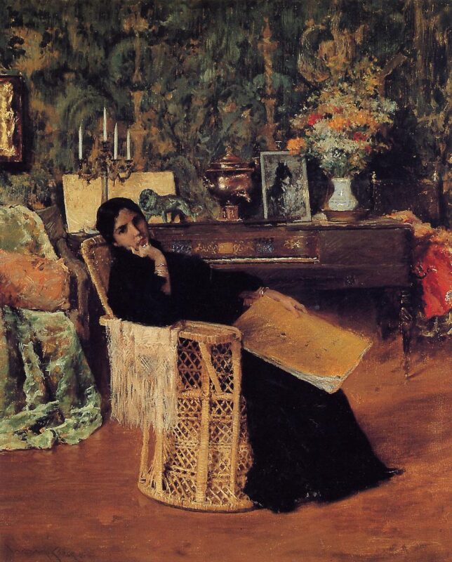 In the Studio (1892) - William Merritt Chase Tablo