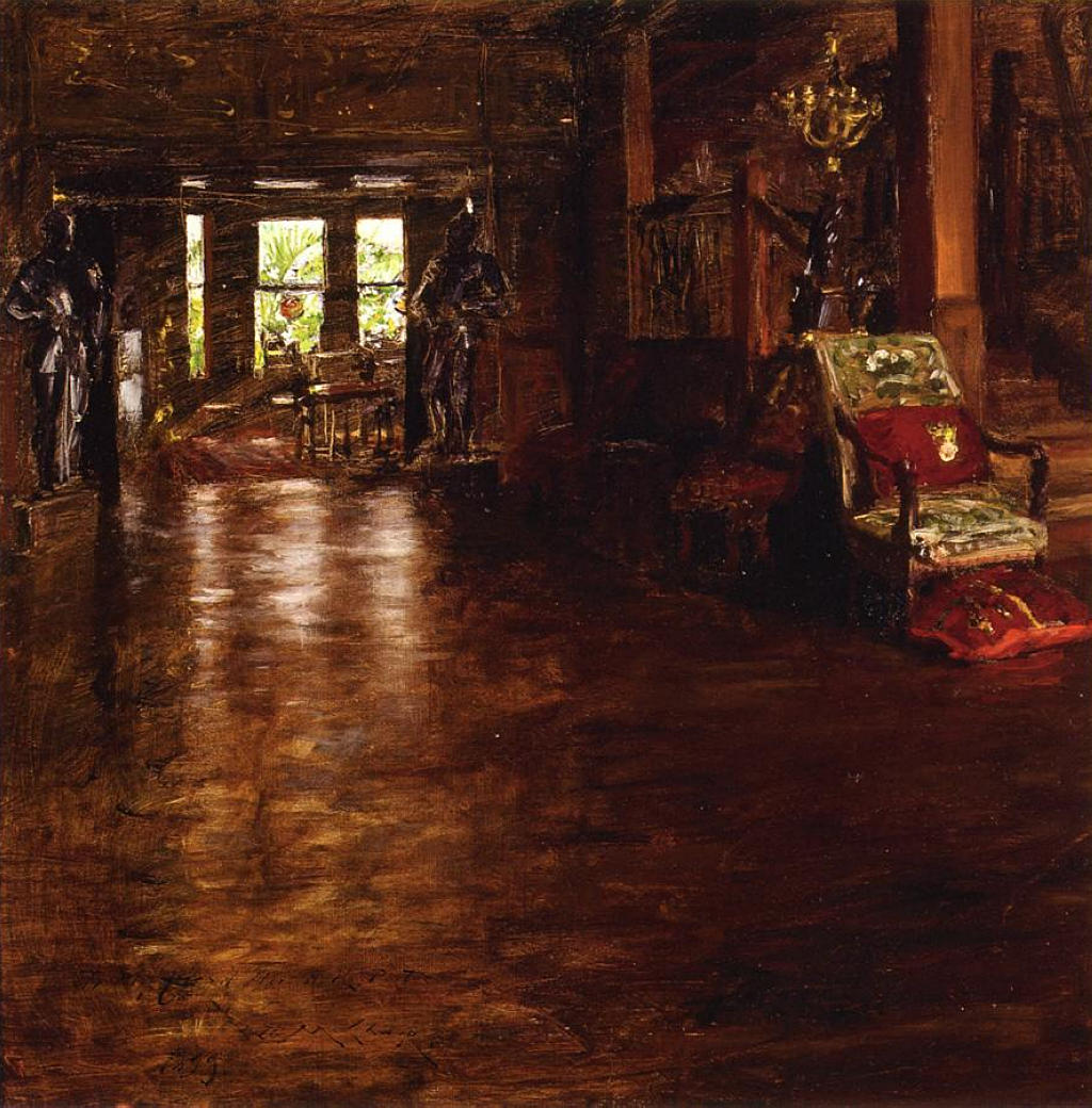 Interior, Oak Manor (1899) - William Merritt Chase Tablo
