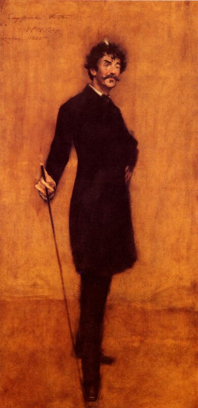 James Abbott McNeill Whistler (1885) - William Merritt Chase Tablo