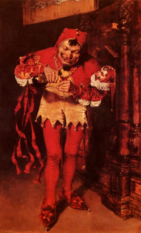 Keying Up, The Court Jester (1875) - William Merritt Chase Tablo