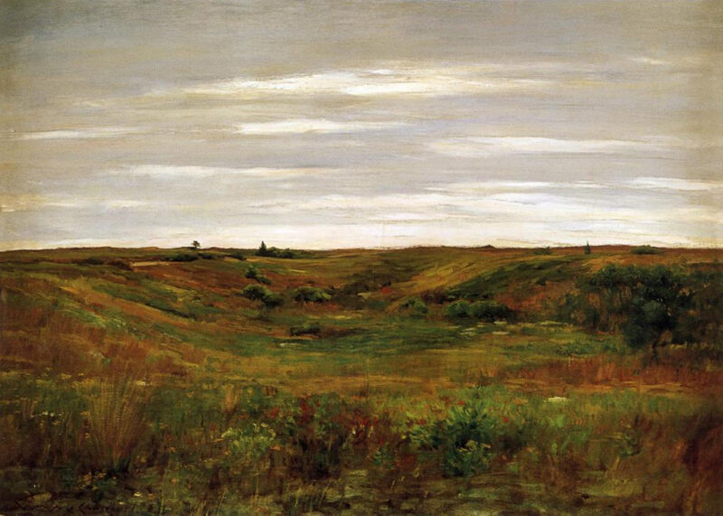 Landscape A Shinnecock Vale (1895) – William Merritt Chase Tablo