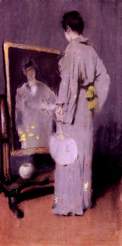 Making Her Toilet (1889) – William Merritt Chase Tablo