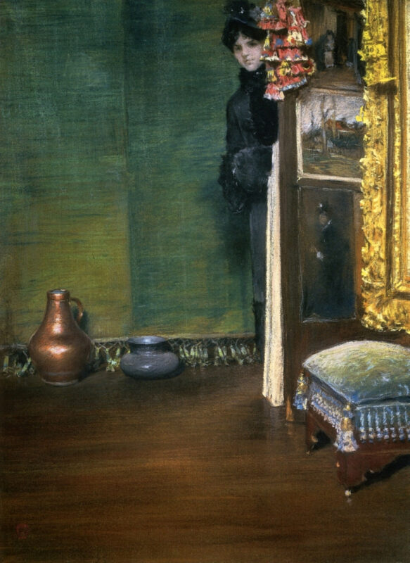 May I Come In (1883) – William Merritt Chase Tablo