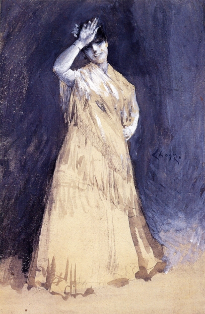 Mrs. Chase as the Señorita (1886) - William Merritt Chase Tablo