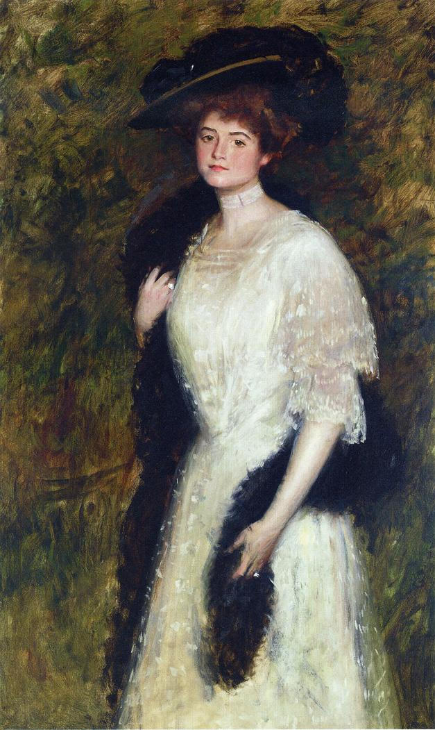Ms. Helen Dixon (1905) - William Merritt Chase Tablo