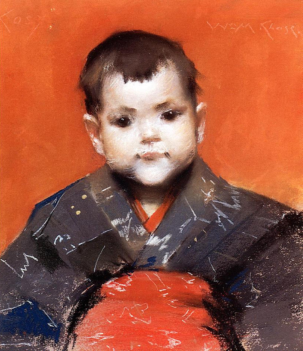 My Baby (Cosy) (1888) – William Merritt Chase Tablo