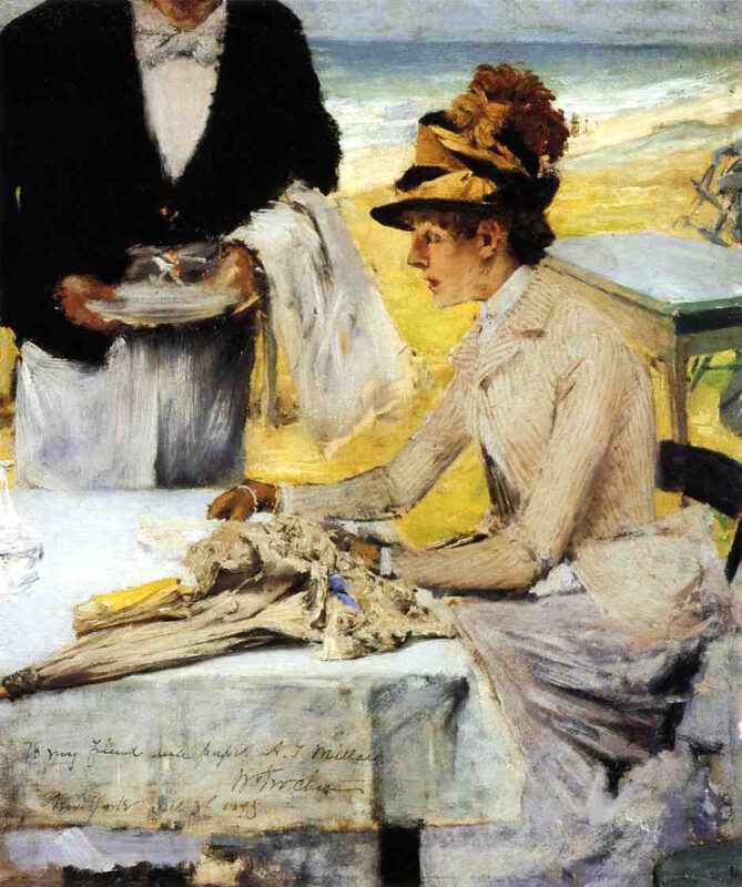 On the Lake, Central Park (1890) - William Merritt Chase Tablo