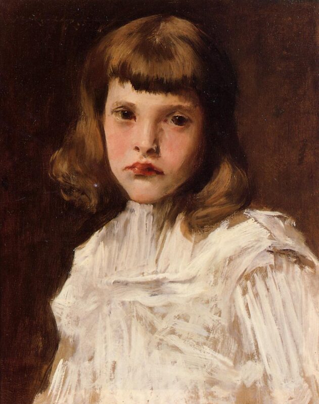 Portrait of Dorothy (1901) - William Merritt Chase Tablo