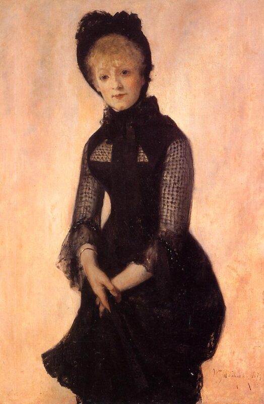 Portrait of Harriet Hubbard Ayer (1879) - William Merritt Chase Tablo