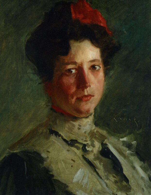 Portrait of Martha Walter (1908) – William Merritt Chase Tablo