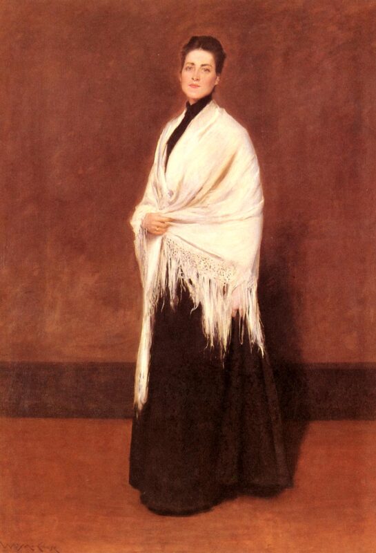Portrait of Mrs. C (1893) – William Merritt Chase Tablo