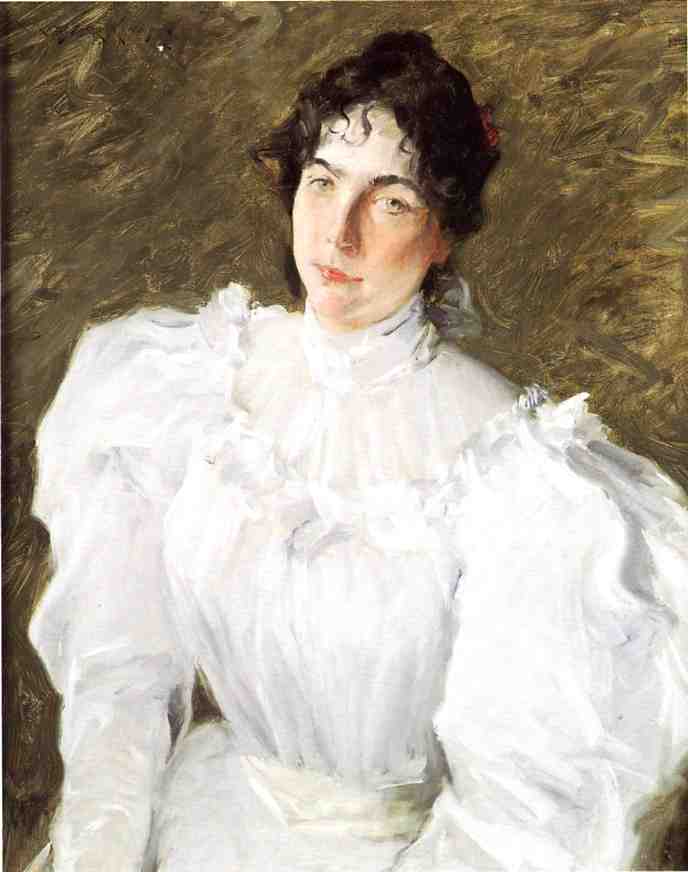 Portrait of Virginia Gerson - William Merritt Chase Tablo