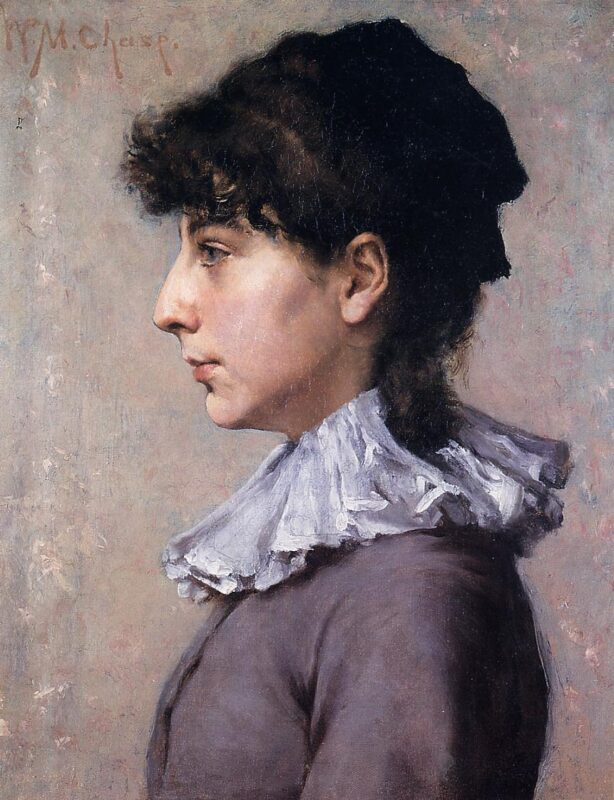 Portrait of Virginia Gerson (1880) - William Merritt Chase Tablo