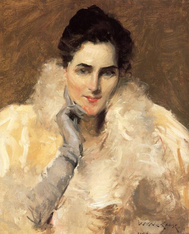 Portrait of a Lady – William Merritt Chase Tablo