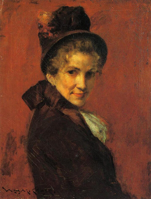 Portrait of a Woman (1885) - William Merritt Chase Tablo