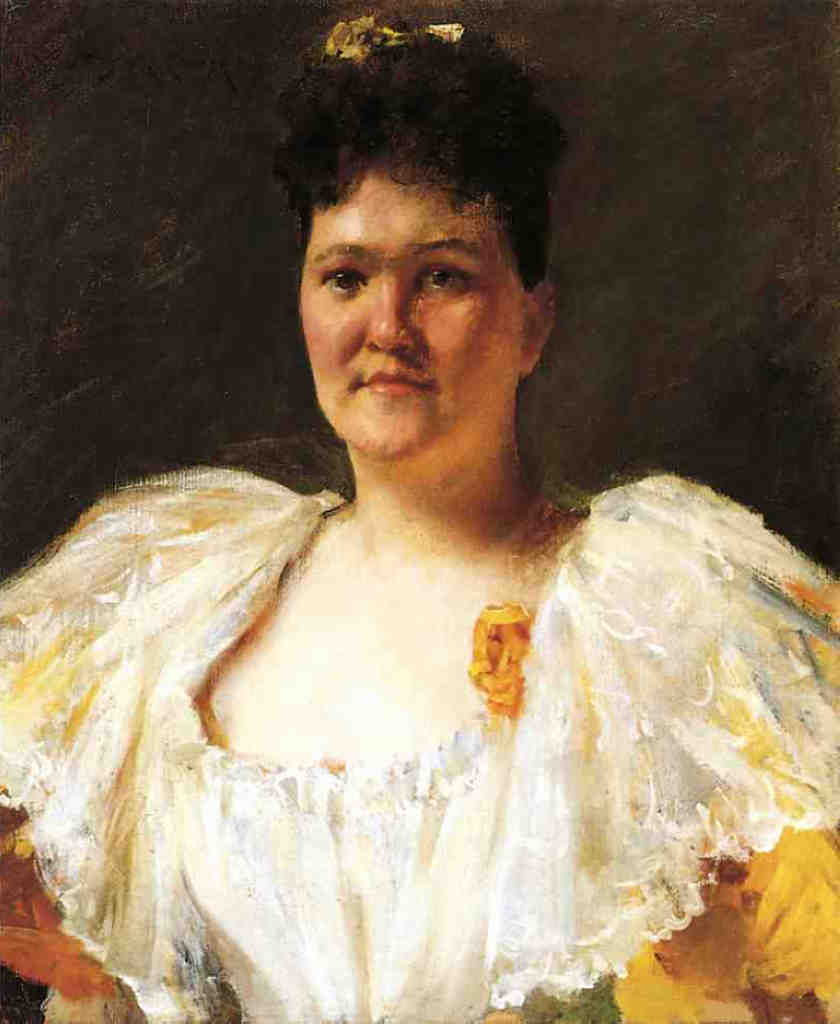 Portrait of a Woman (1894) – William Merritt Chase Tablo