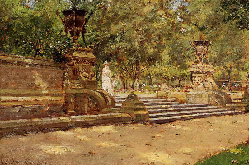 Prospect Park, Brooklyn 02 (1887) - William Merritt Chase Tablo
