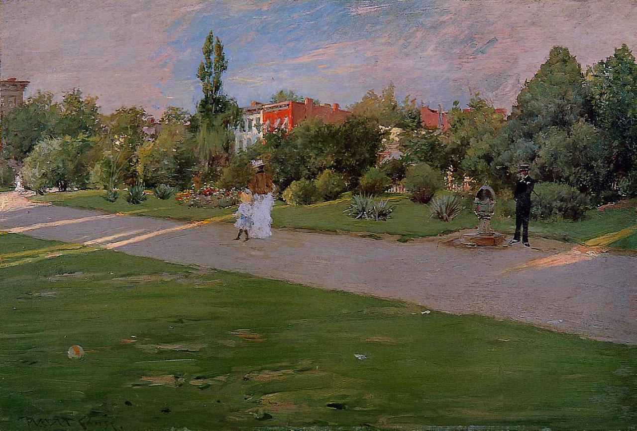 Prospect Park, Brooklyn (1887) - William Merritt Chase Tablo