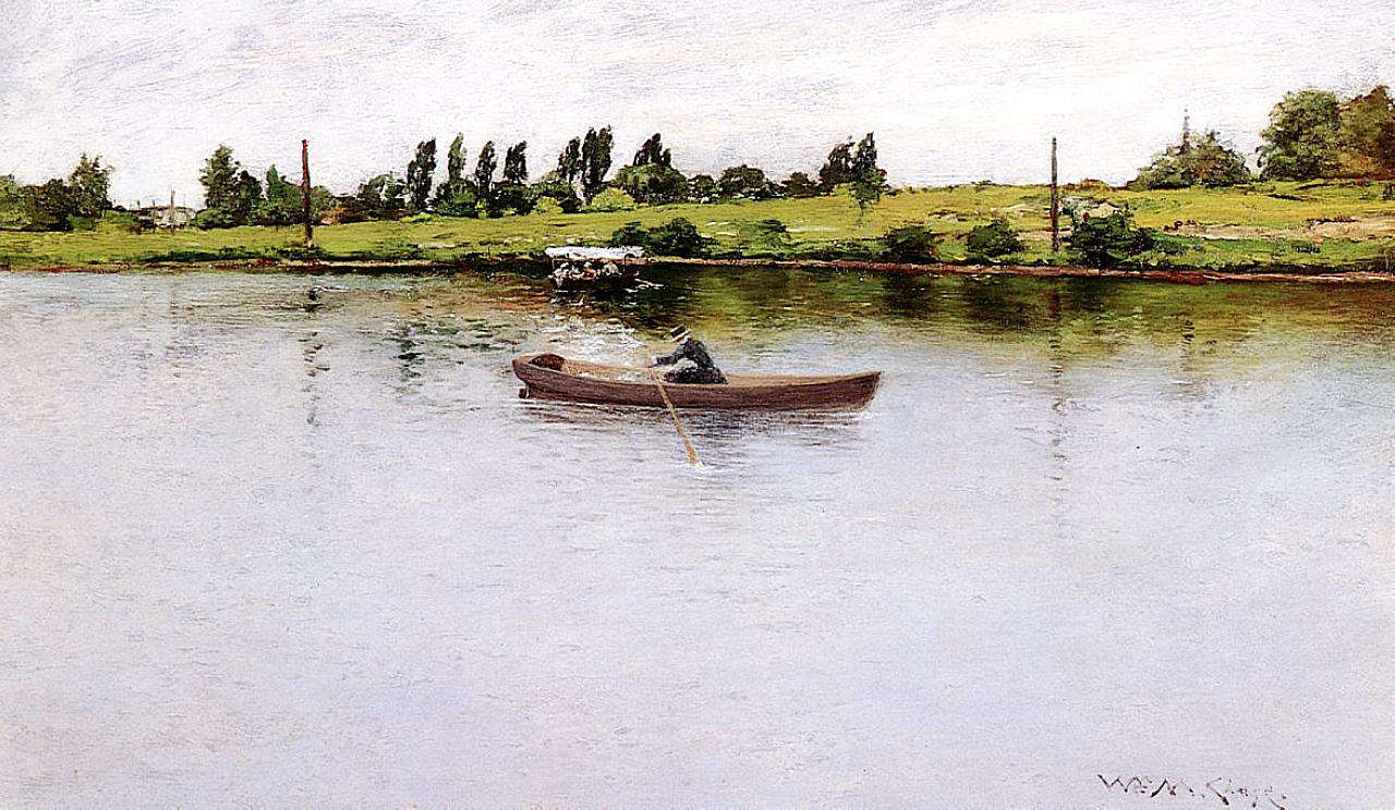 Pulling for Shore (1886) - William Merritt Chase Tablo