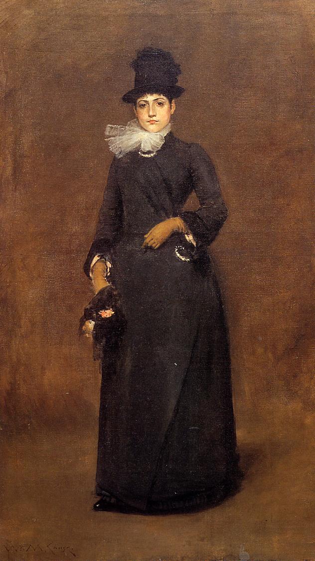 Ready for a Walk Beatrice Clough Bachmann (1885) - William Merritt Chase Tablo