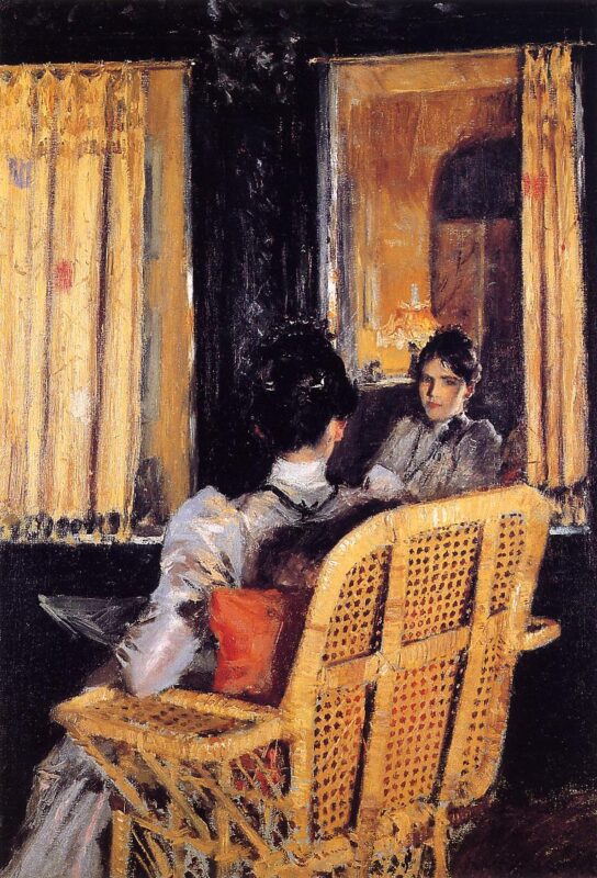 Reflection (1893) - William Merritt Chase Tablo