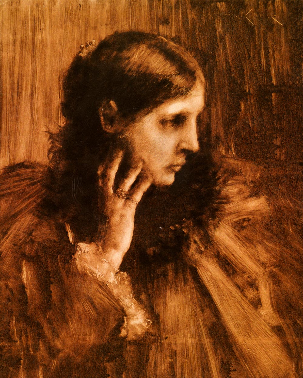 Reverie (1890) - William Merritt Chase Tablo