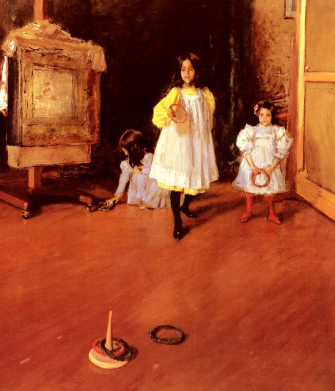 Ring Toss (1896) - William Merritt Chase Tablo