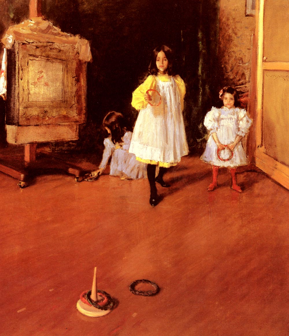 Ring Toss (1896) - William Merritt Chase Tablo