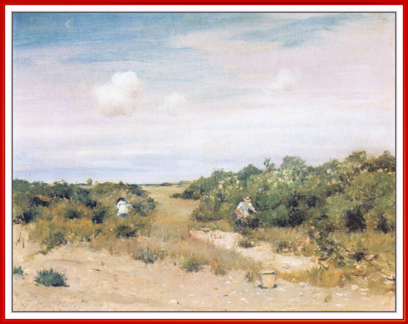 Shinnecock Hills, LongIsland - William Merritt Chase Tablo
