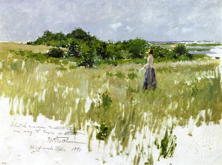 Shinnecock Hills, aka A View of Shinnecock – William Merritt Chase Tablo
